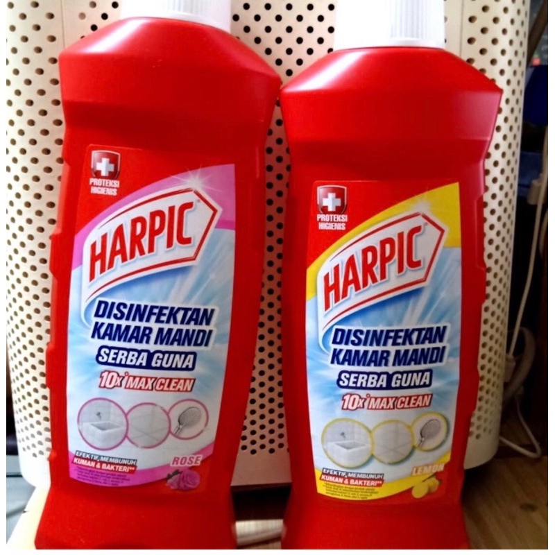 Harpic Rose Lime Cairan Pembersih Lantai Kamar Mandi Toilet Dapur 500ml Refill 400ml