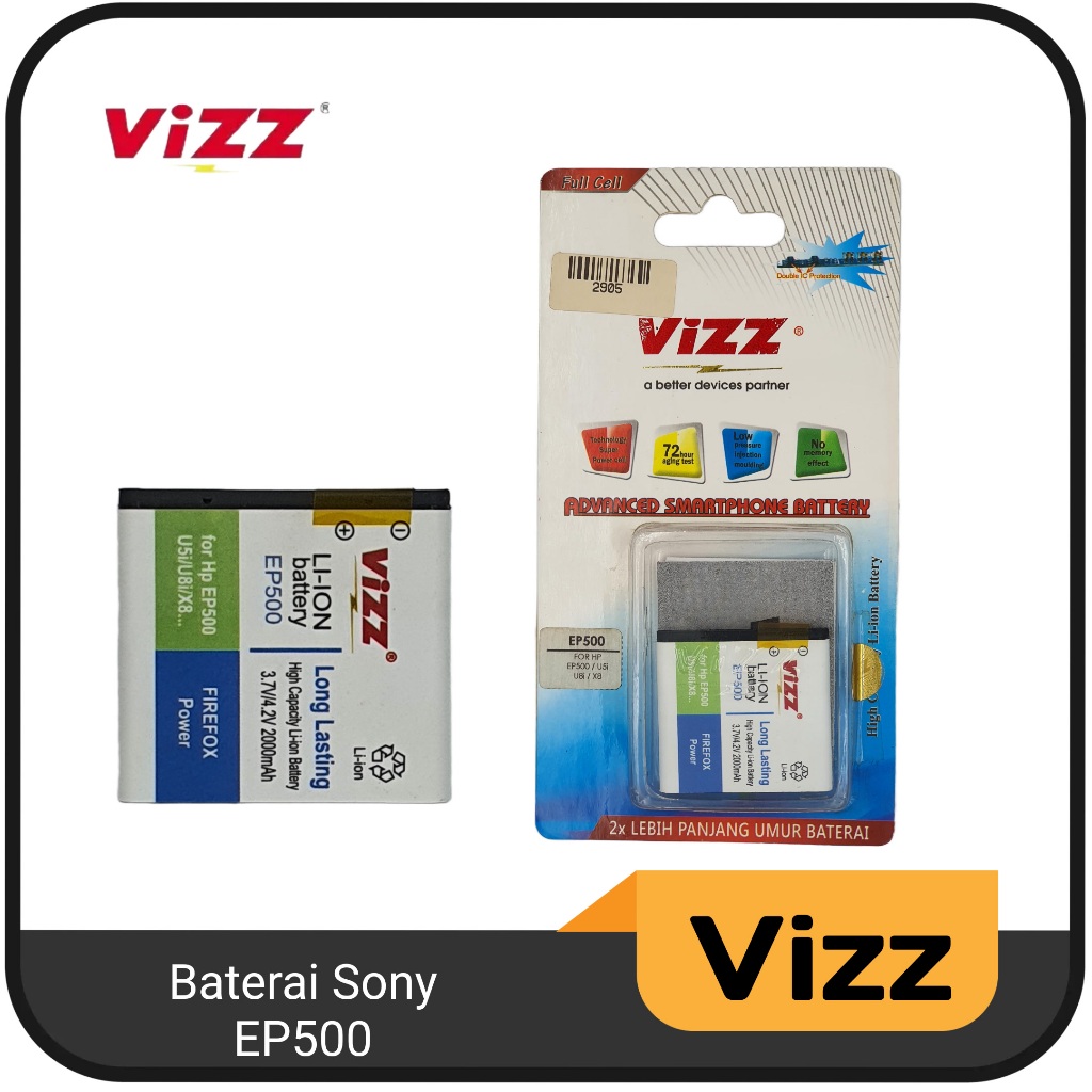 Baterai Sony EP500 Original Vizz