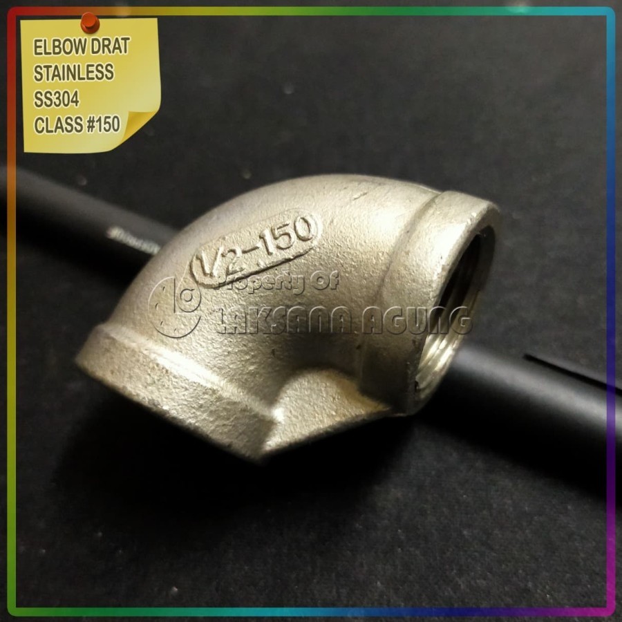 Knee drat stainless 1/2" inch | Elbow Stainless 1/2 inch drat dalam bspt