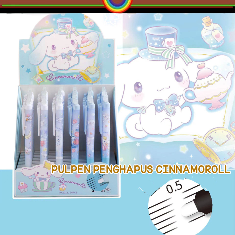

PULPEN PENGHAPUS CINNAMOROLL 1218 1850 TINTA BIRU 0.5MM | PEN TINTA BIRU | PEN PENGHAPUS | PEN CINNAMOROLL | CINAMORROL | CINAMOROL | ALAT TULIS SEKOLAH | DB |