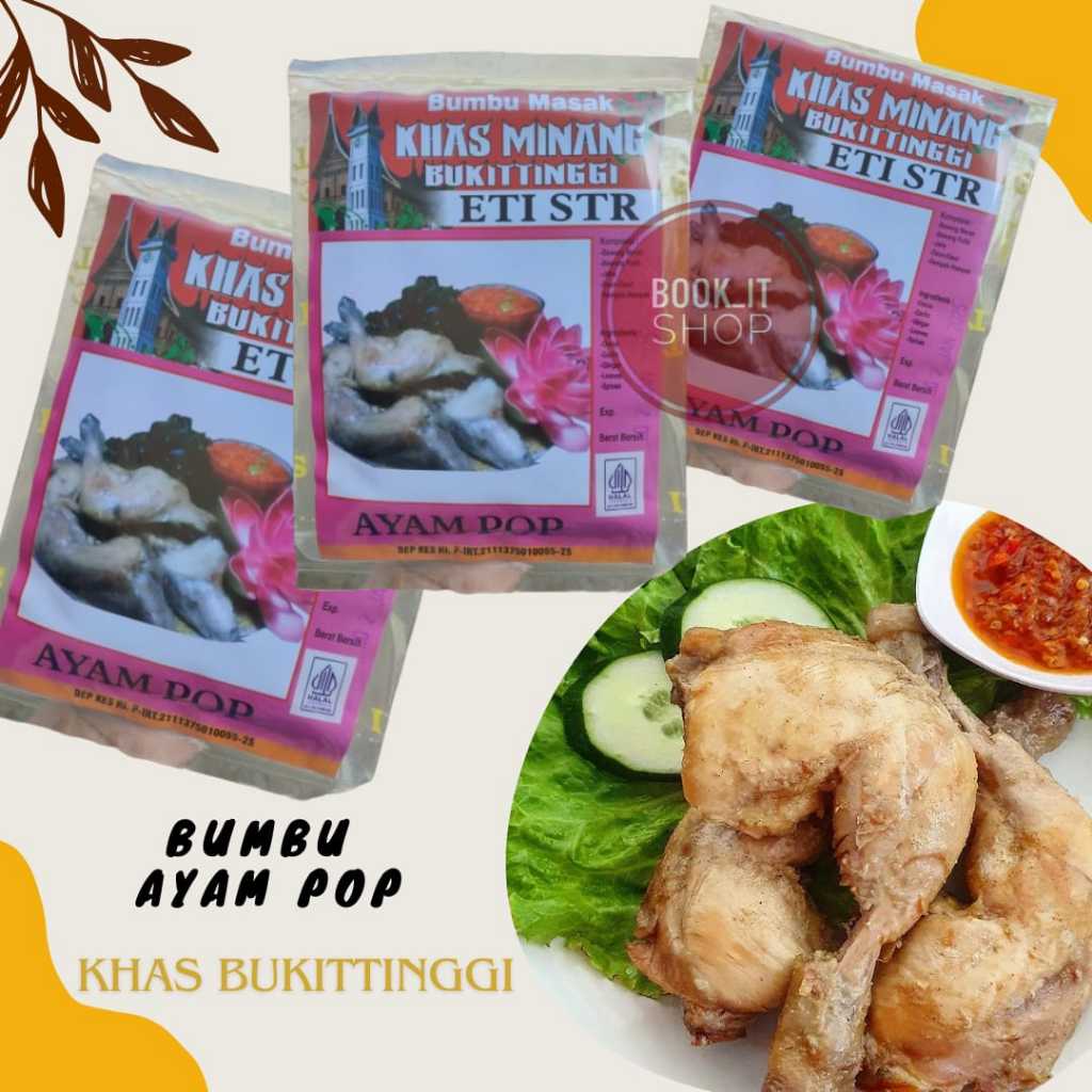 

BUMBU MASAK INSTAN AYAM POP KHAS MINANG