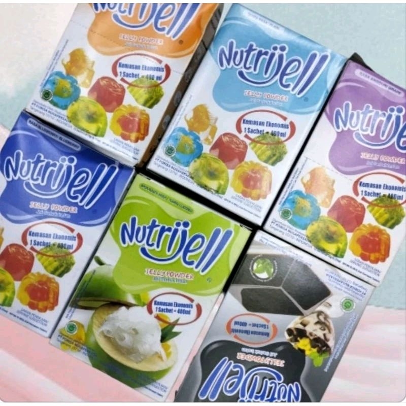 

Nutrijell jelly powder satu pack ( box )12 sachet