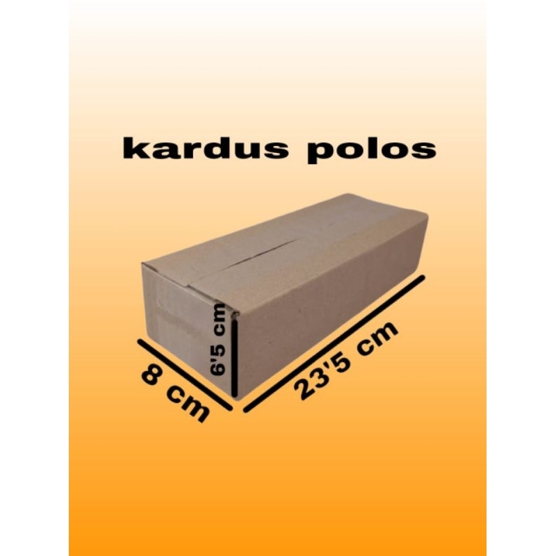 

kardus packing UK 23x8,5x6,5 kardus kecil kardus polos