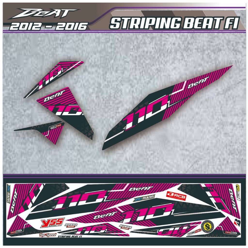 VARIASI STIKER HONDA BEAT FI BEAT VARIASI STIKER LIS BEAT FI