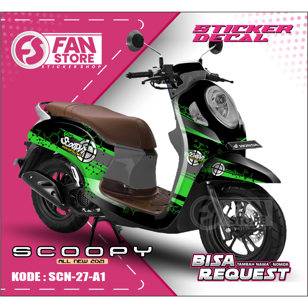 DECAL SCOOPY NEW FI 2022 / DECAL SCOOPY PRESTIGE FULLBODY GRAFIS / STICKER SCOOPY