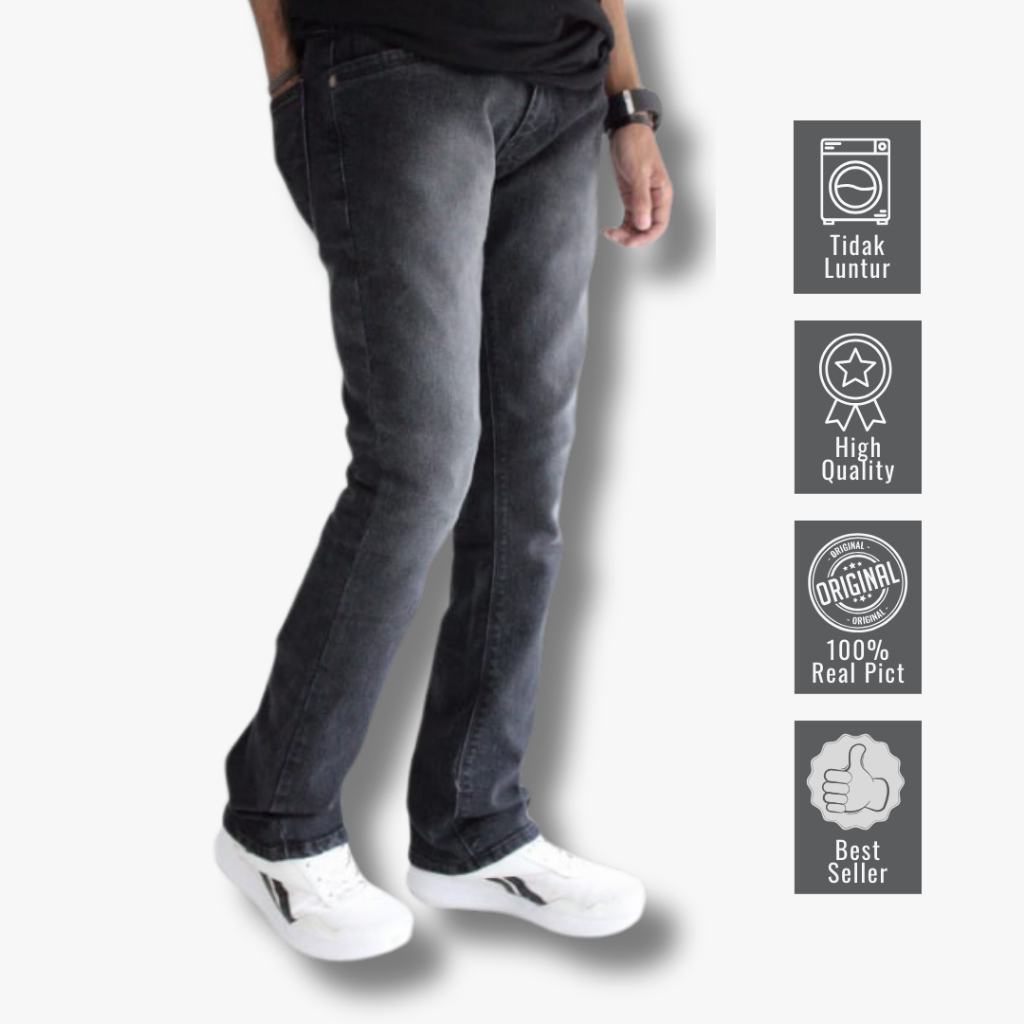 Celana Jeans Cutbray Pria - Celana Jeans Pria - Celana Cutbray Pria Original Intlek Denim