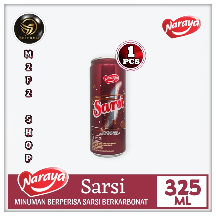 

Naraya Sarsi Carbonated Flavoured Drink | Minuman Rasa Sarsaparila Berkarbonat Kaleng | Can - 325 ml (Kemasan Satuan)