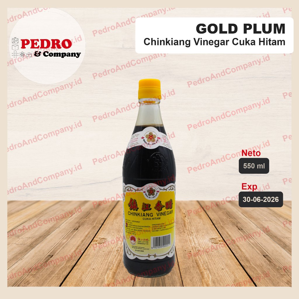 

Gold plum chinkiang vinegar cuka hitam 550 ml - chin kiang