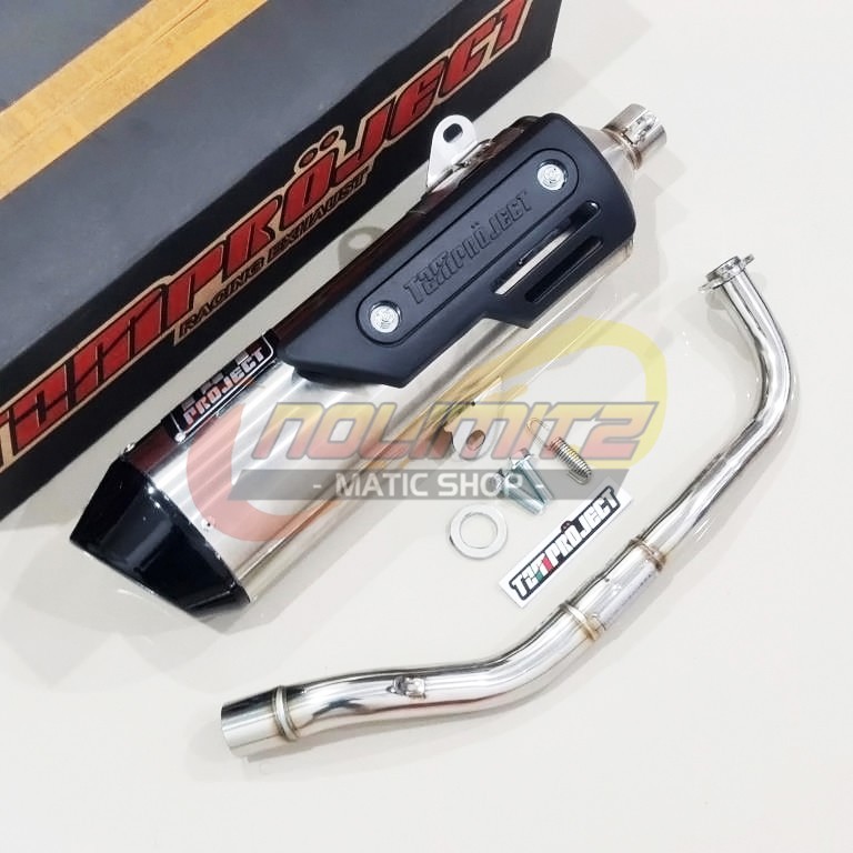 Knalpot TZM Project Furatto Standar Racing Yamaha Aerox 155 Lexi OLD