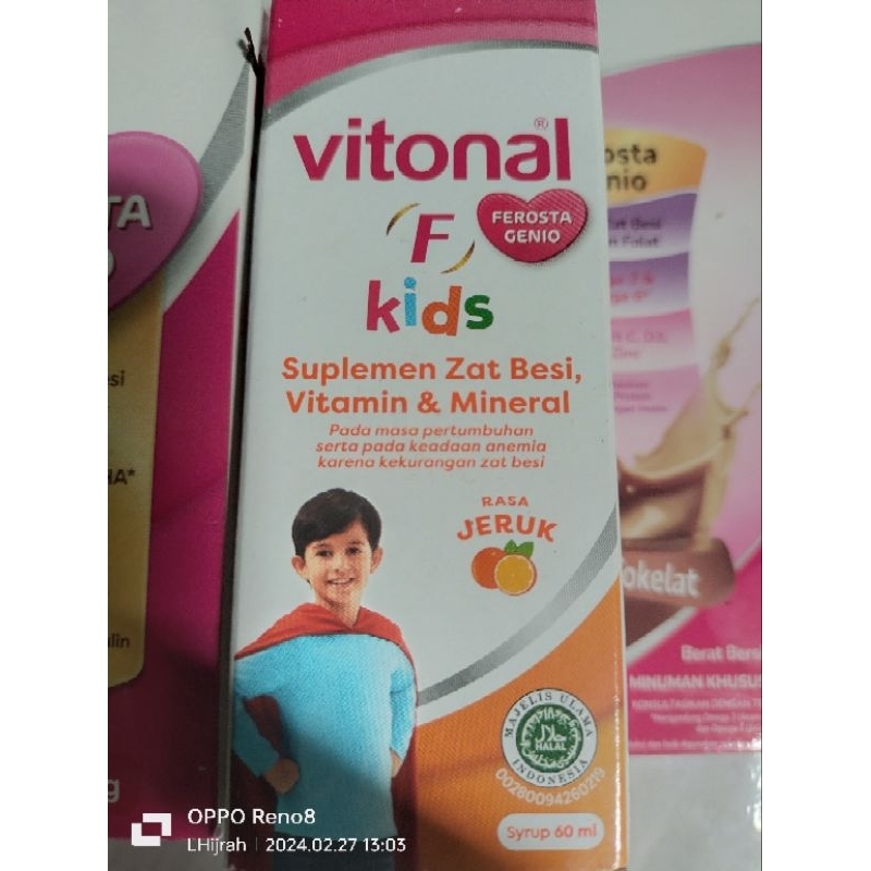 Vitonal Anak Suplemen Zat Besi Vitamin &amp; Mineral