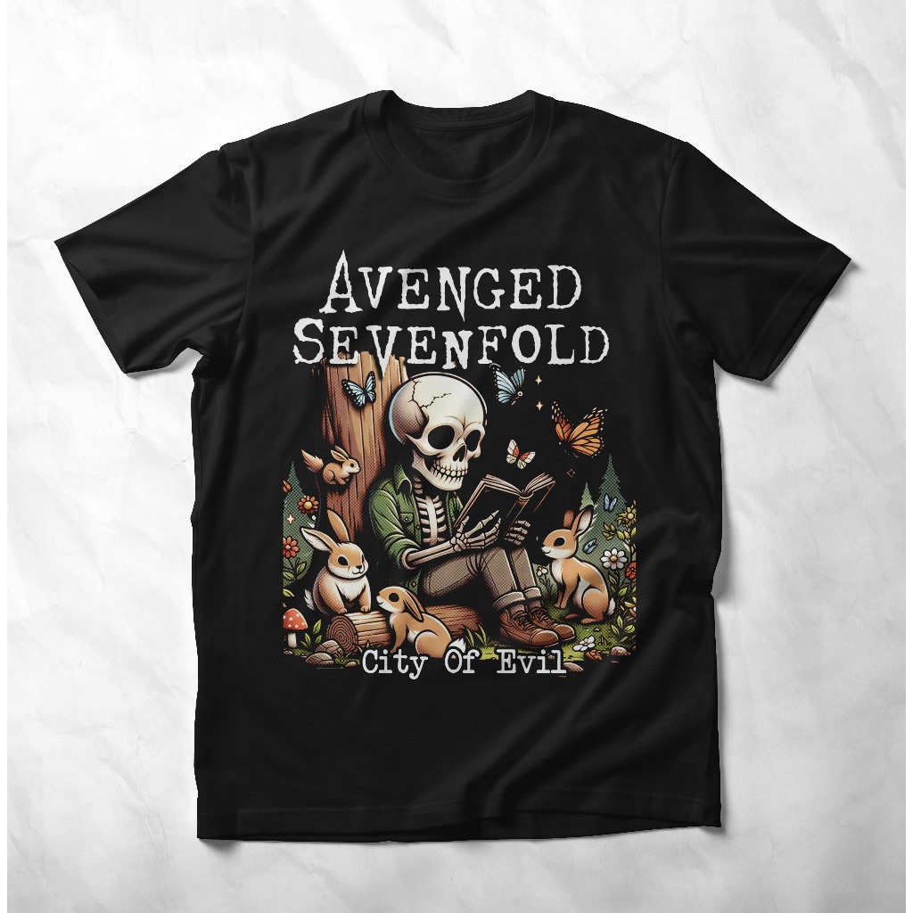 Tshirt Avenged Sevenfold City Of Evil | KAOS BAND AVENGED SEVENFOLD | Tshirt Avenged Sevenfold A7x |
