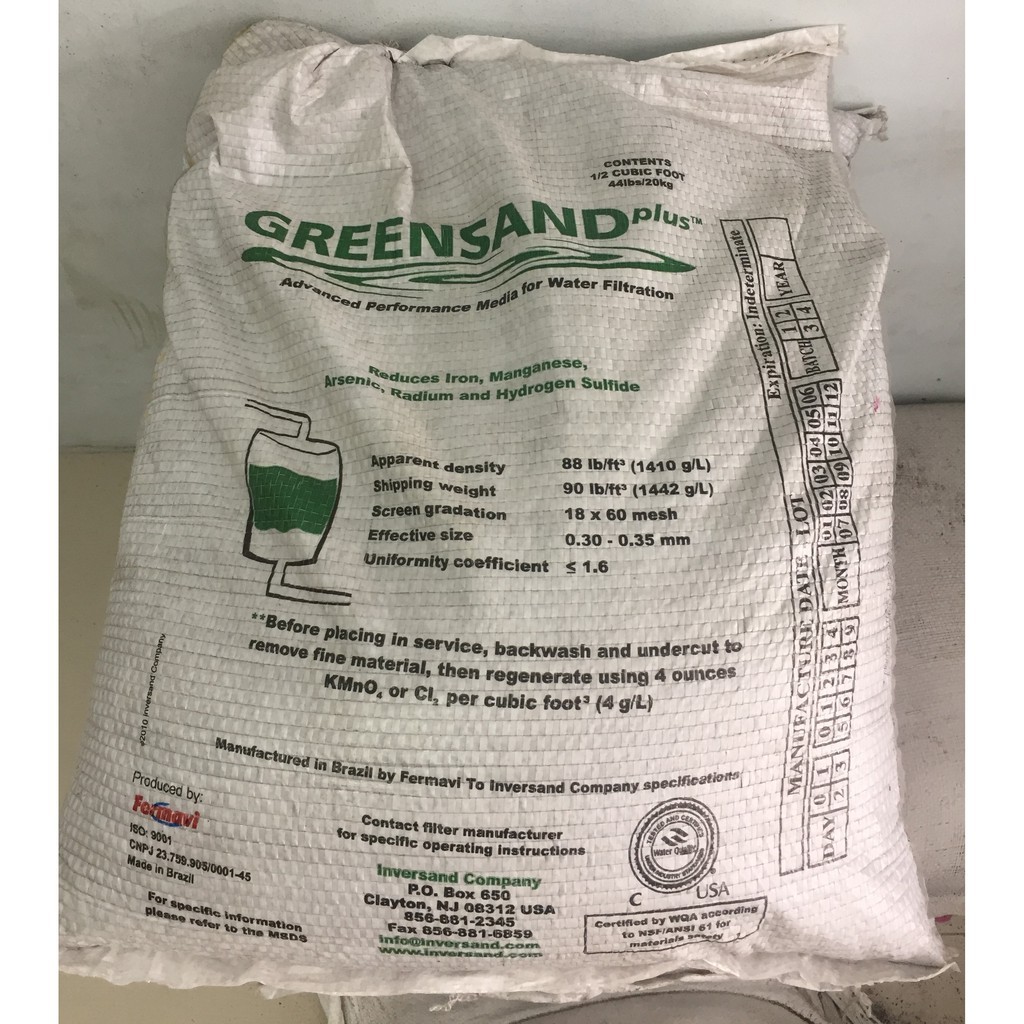 Mangan Manganese Filter Air Greensand