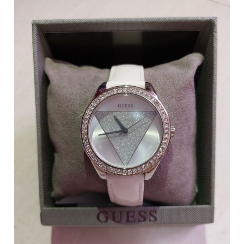 Guess W0884L2 jam tangan wanita original kulit putih W 0884L2