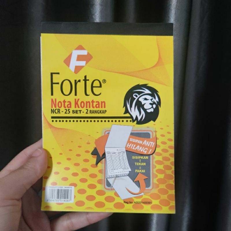 

Buku Nota Kontan Kecil 2 ply Forte / Nota 2 rangkap / 2 ply Murah