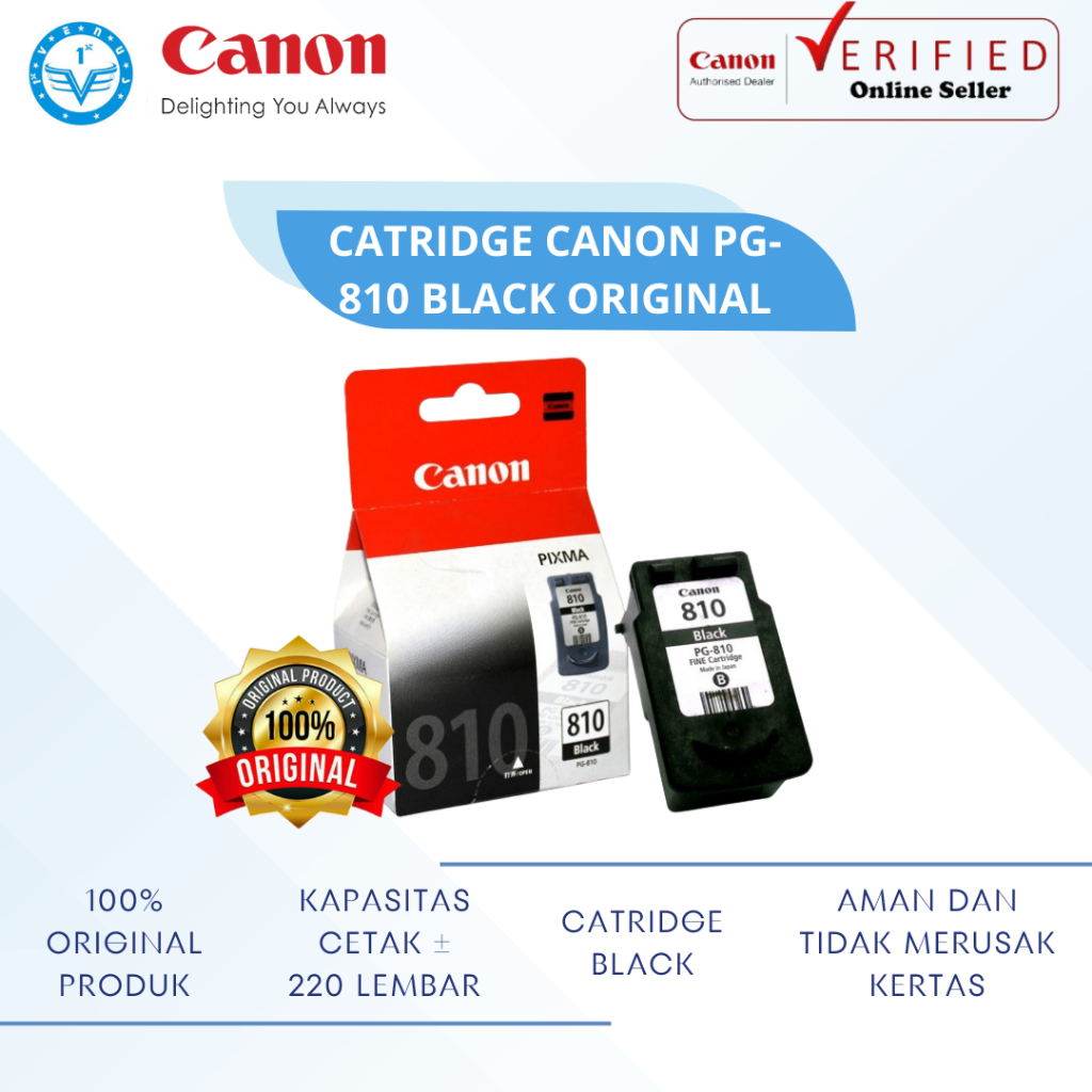 Catridge Canon PG-810 Black Ori / Cartridga Canon PG 810 / TIN02-CAN