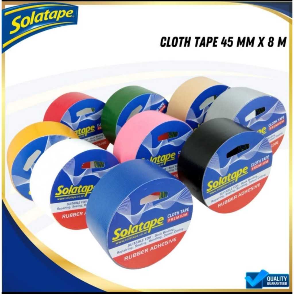 

Lakban kain Solatape / Cloth Tape 45mm x 8 meter