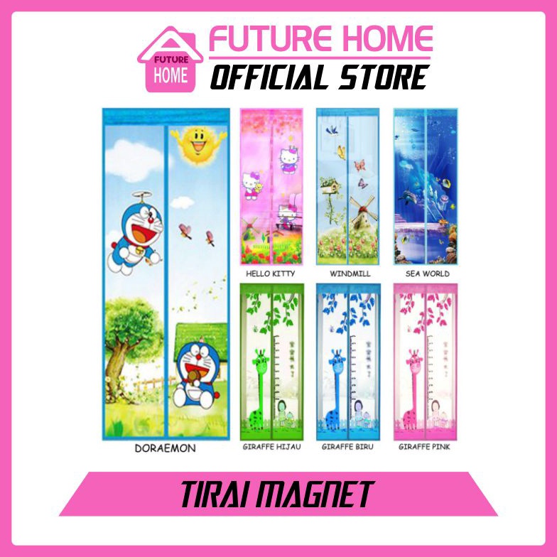 Diskon Promo Tirai Anti Nyamuk Magnet Import Murah tirai pintu praktis GCN