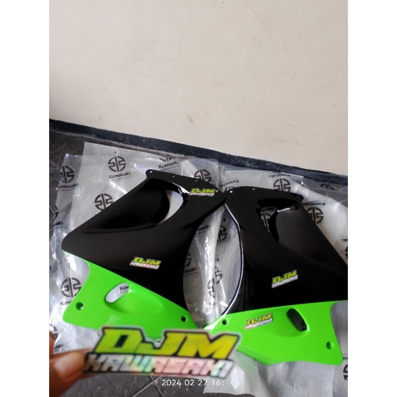 fairing Sayap bawah ninja RR old SE 2011 polos Hitam hijau original kawasaki