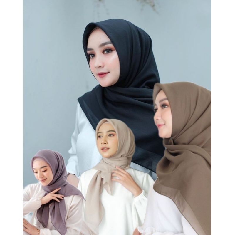 Paris Japan ORI|Kerudung paris Japan segiempat anti letoy tegak dahi bahan lembut|Paris Japan polos 