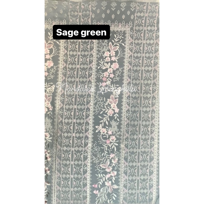 Katun linen Bordir dress terbaru