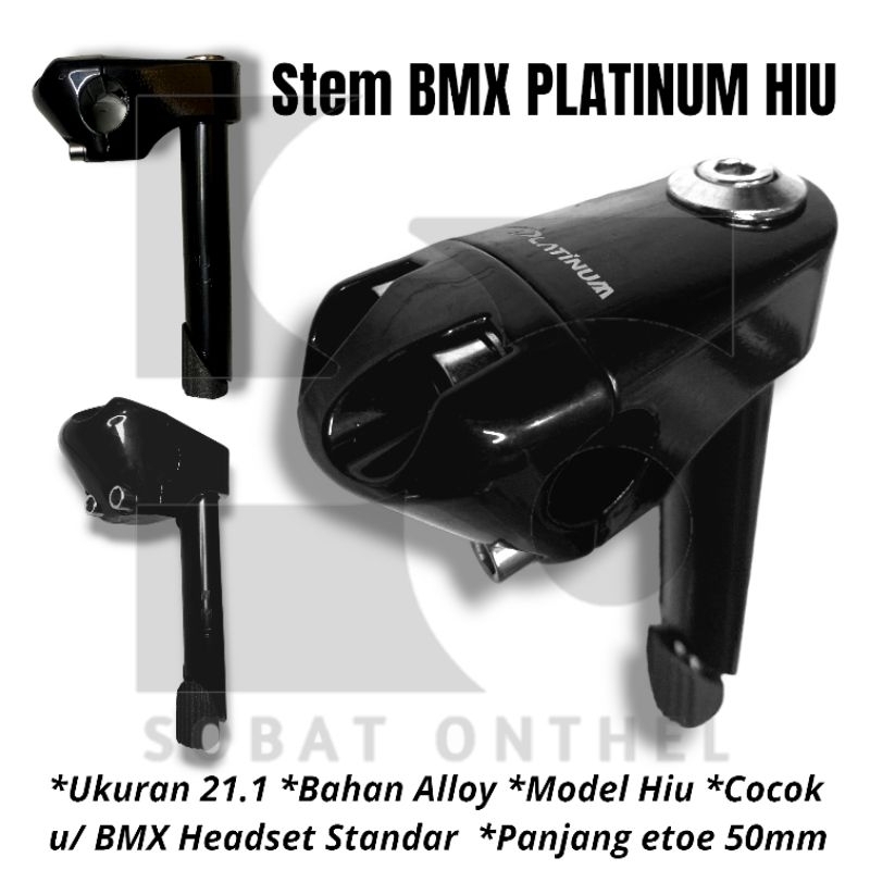 Stem BMX 21.1 Platinum Hiu Alloy Original