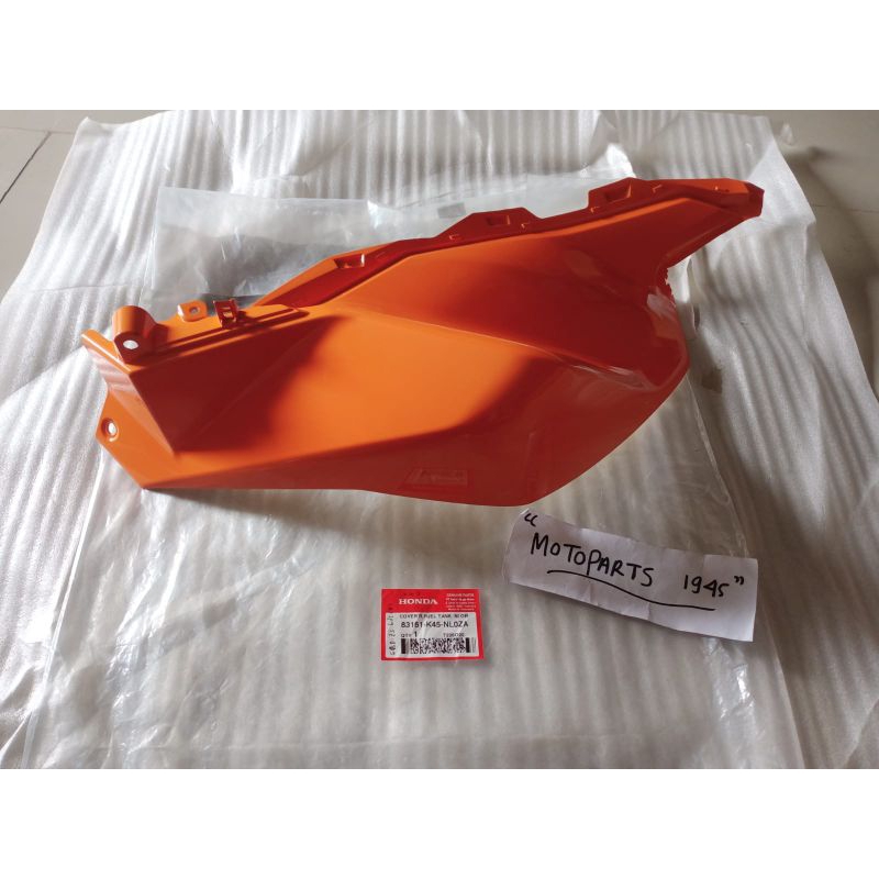 COVER TANGKI KANAN CBR150R K45R ORANGE ORI AHM