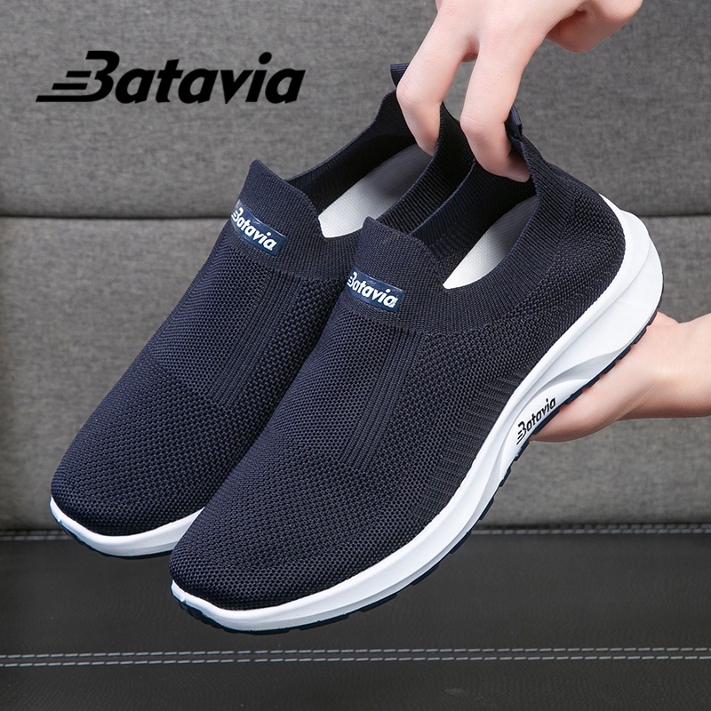 value pack codbatavia sepatu pria rajut sepatu pria sepatu tanpa tali hitam sepatu pria sport men