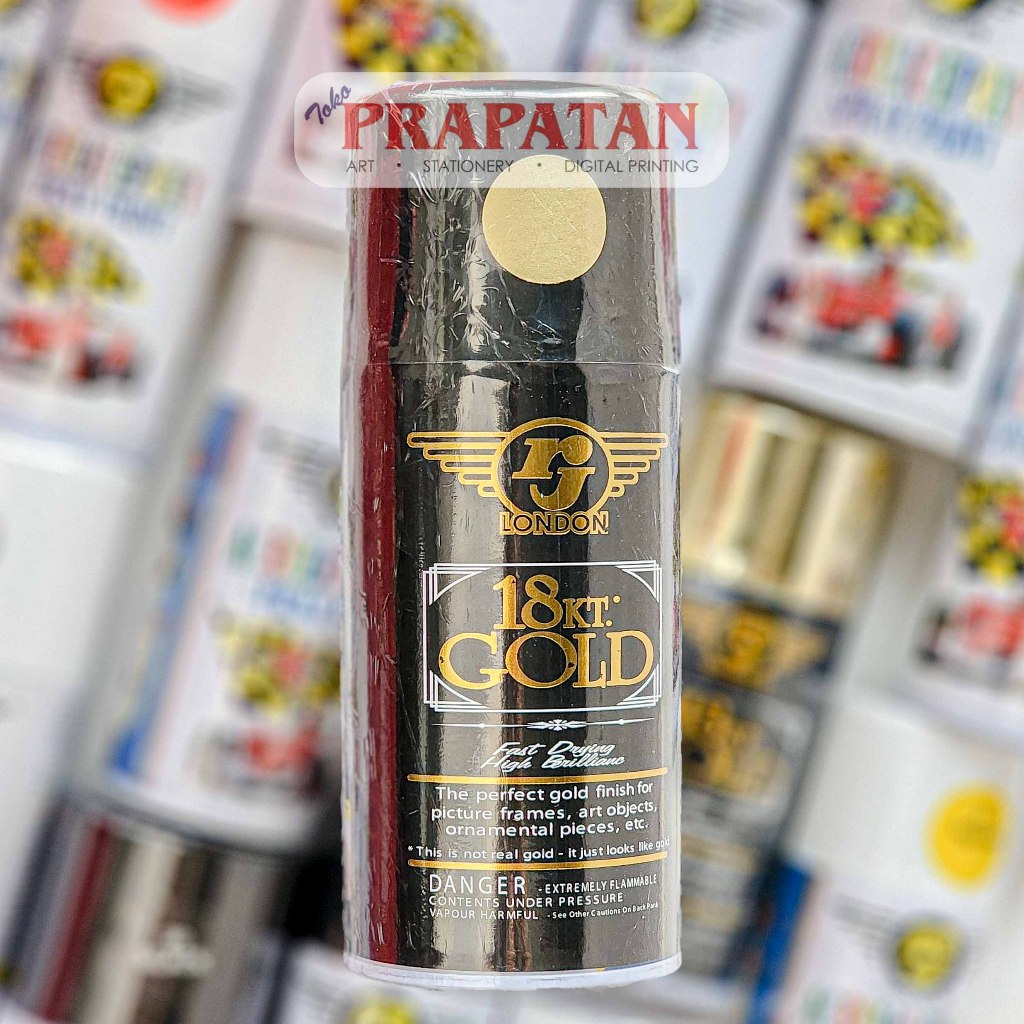 

RJ London Acrylic Epoxy Spray Paint 18kt GOLD 300cc | Cat Pilox | Cat Piloks