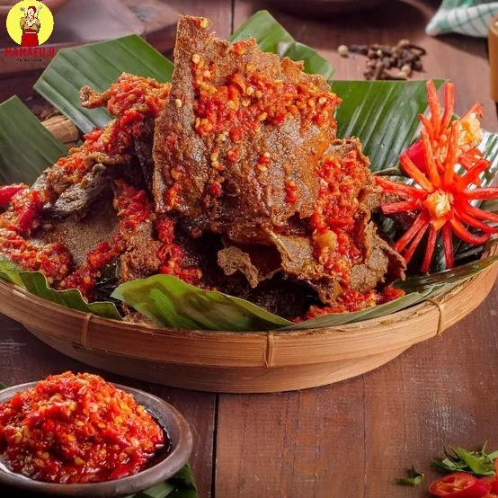 

Kode KJ6 Mamafuji Dendeng Balado Kering Pedas Kriuk