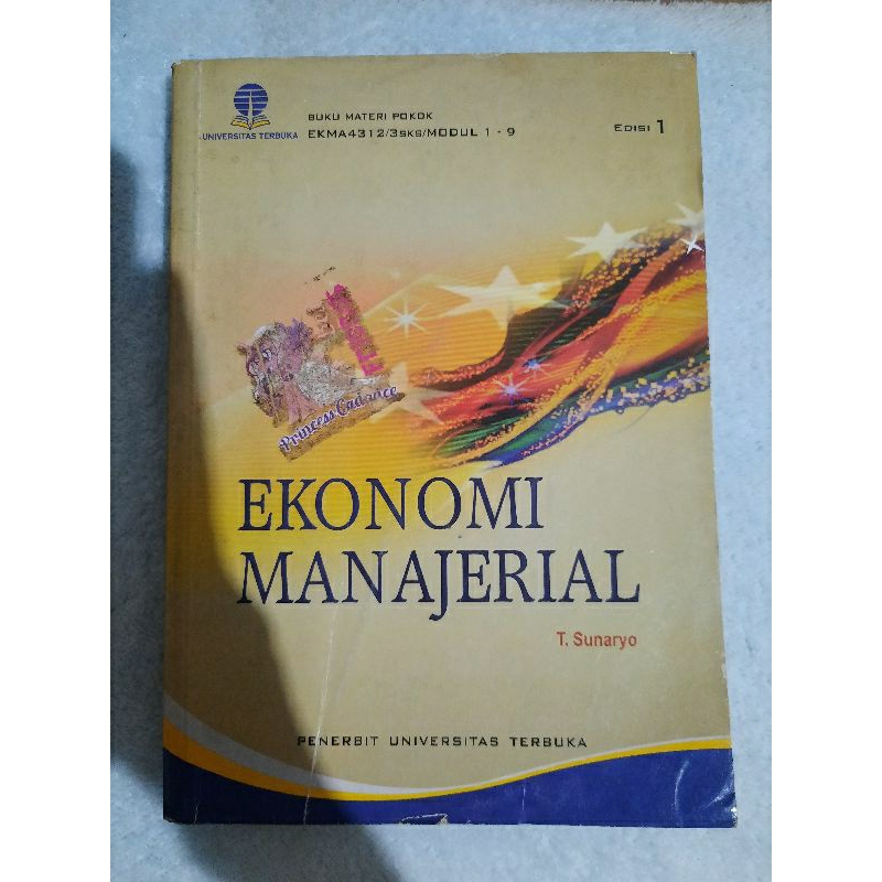 

Bahan Ajar /Modul UT second matakuliah EKONOMI MANAJERIAL EKMA4312 edisi 1