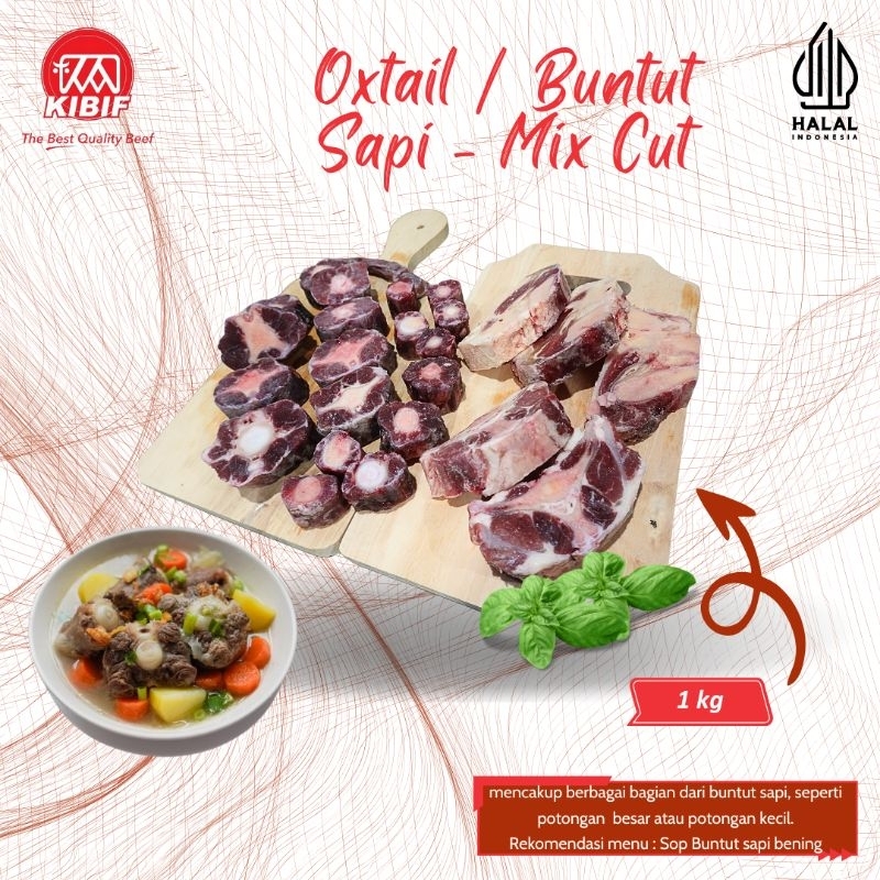 

Oxtail / Buntut sapi - Segar - Mix Cut 1kg