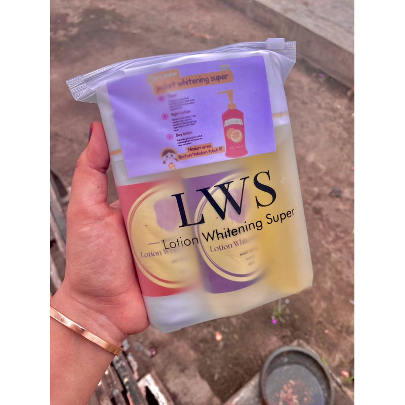 LWS dosis tinggi  pemutih badan strong  lotion pemutih super