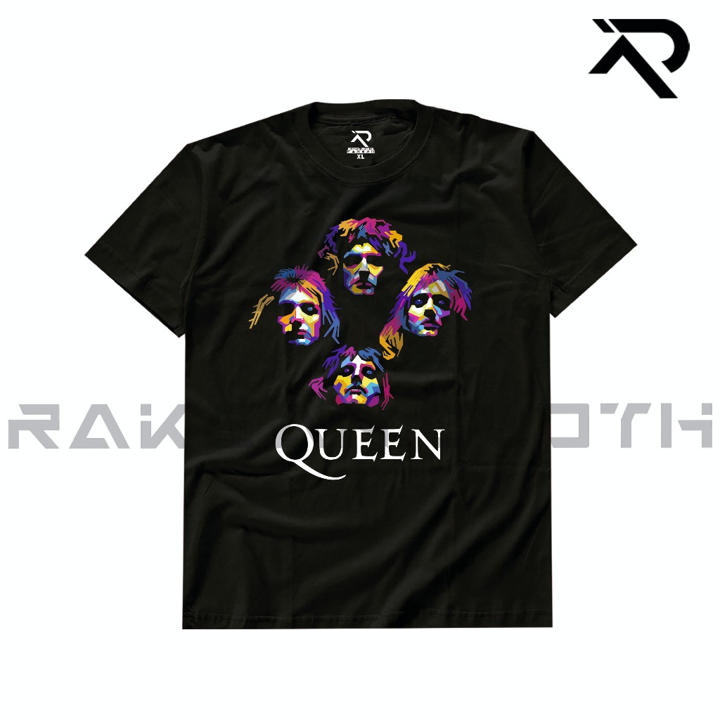 RKN Kaos Music Queen MUS-51 Unisex Combed 30s HITAM