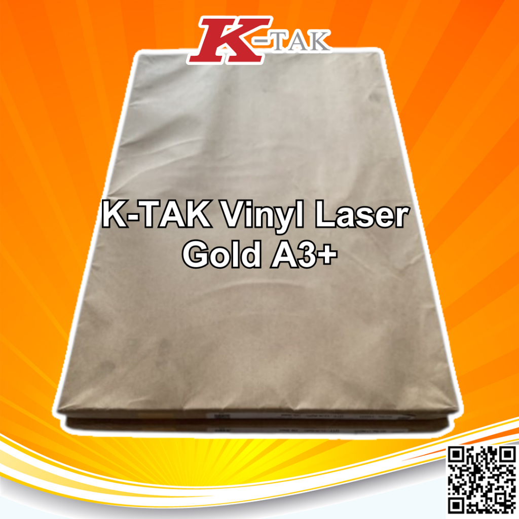 

KTAK Sticker Gold VInyl A3+ Stiker Digital Print Laser Toner - INSTANT/SAMEDAY