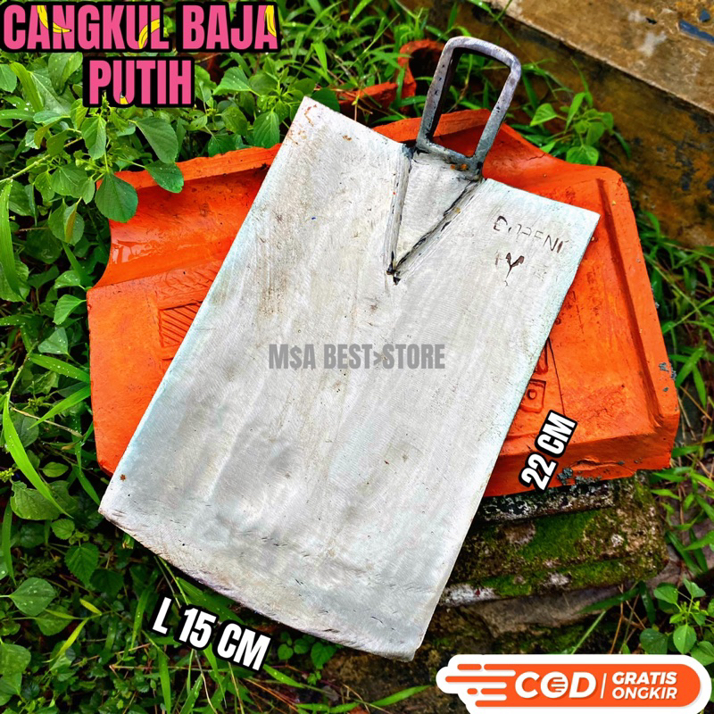 Cangkul Asli baja Putih Jawa Timur - Cangkul Pertanian Berladang Sawah - Pacul anti Lengkat