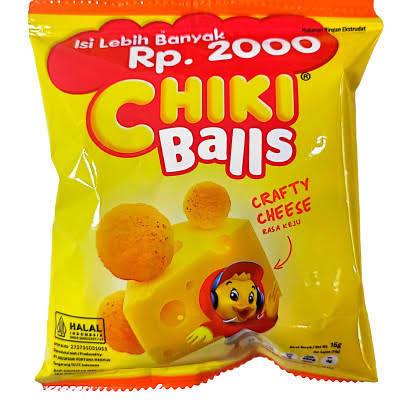 

CHIKI BALLS 16G RENCENG ISI 10 PCS | CHIKI BALLS CRAFTY CHEESE KEJU | CHIKI BALLS CURIOUS CHOCO COKLAT