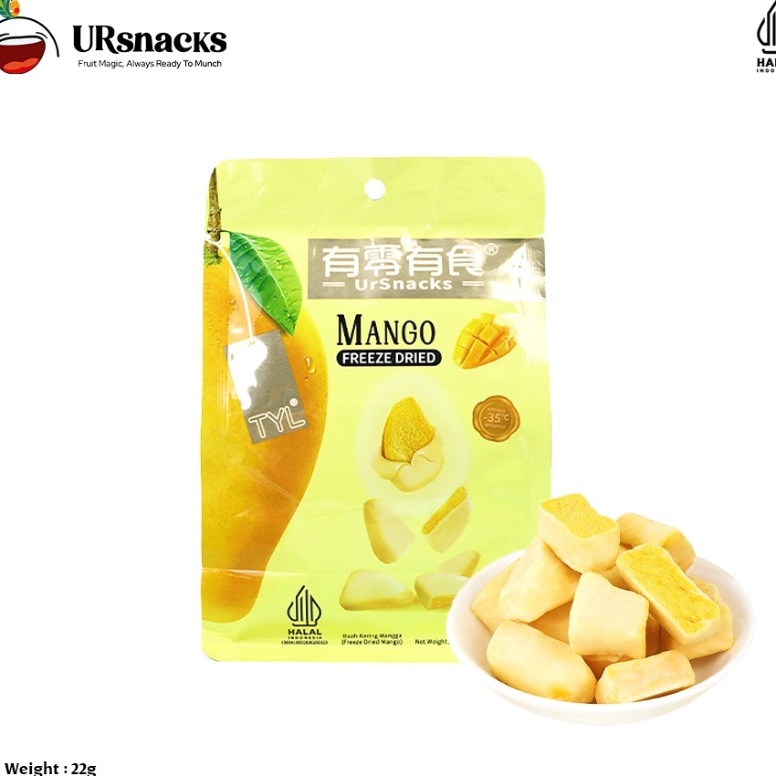 

Potongan URSNACKS Freeze Dried Mango Snack Keripik Buah Mangga