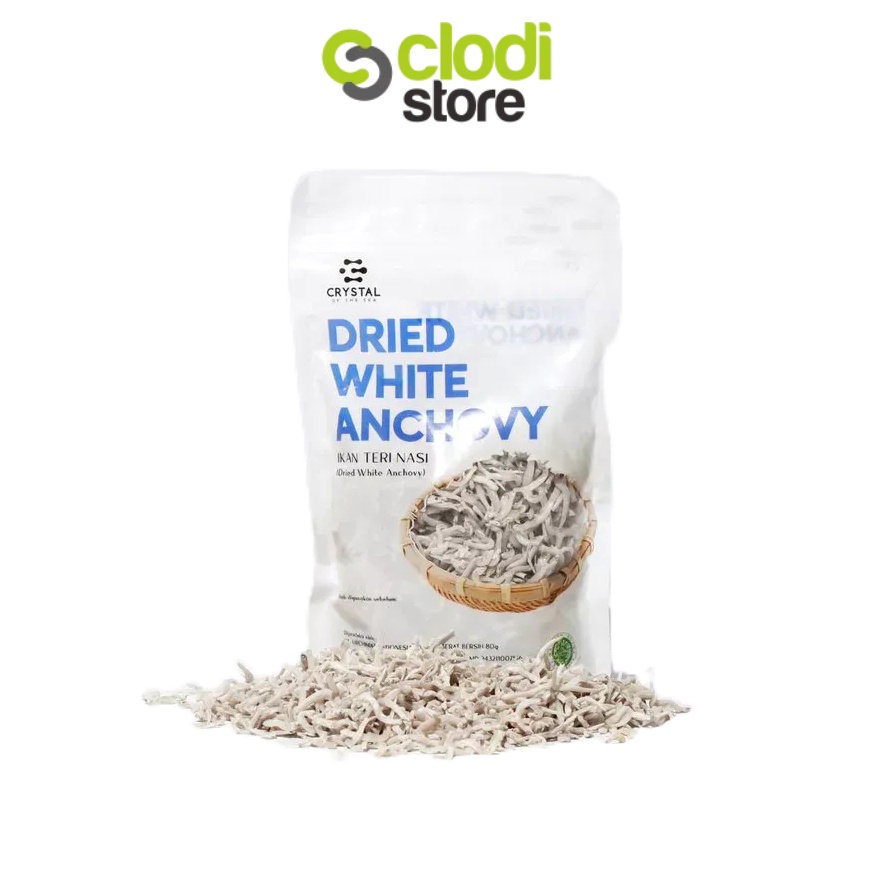

Bonus Crystal of The Sea Dried white anchovy Teri Kering Chrystal of The Sea rufani teri snack anak Crystal of the Sea Ikan Teri No Pengawet No Formalin
