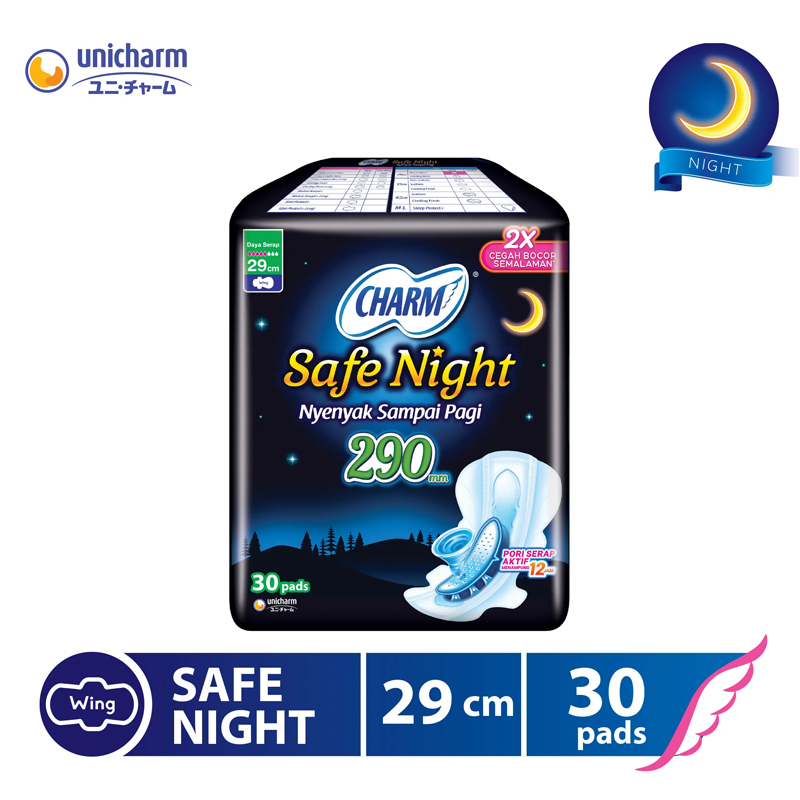 CHARM Safe Night Wing 29 CM Isi 30 Pads