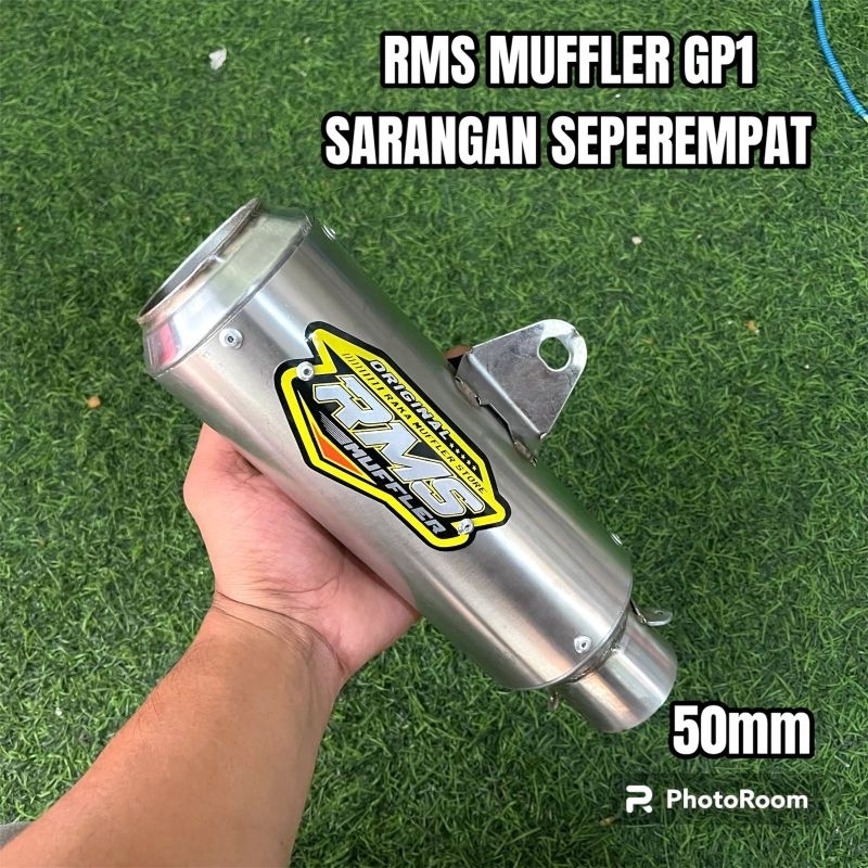 KNALPOT RMS MUFFLER ORIGINAL GP1 SARANGAN SEPEREMPAT 1/4 ENGKER POLL