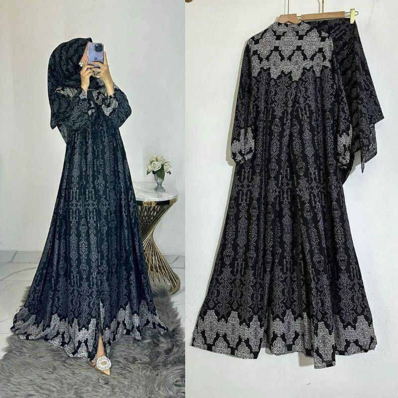 dress set hijab gamis kondangan gamis modern