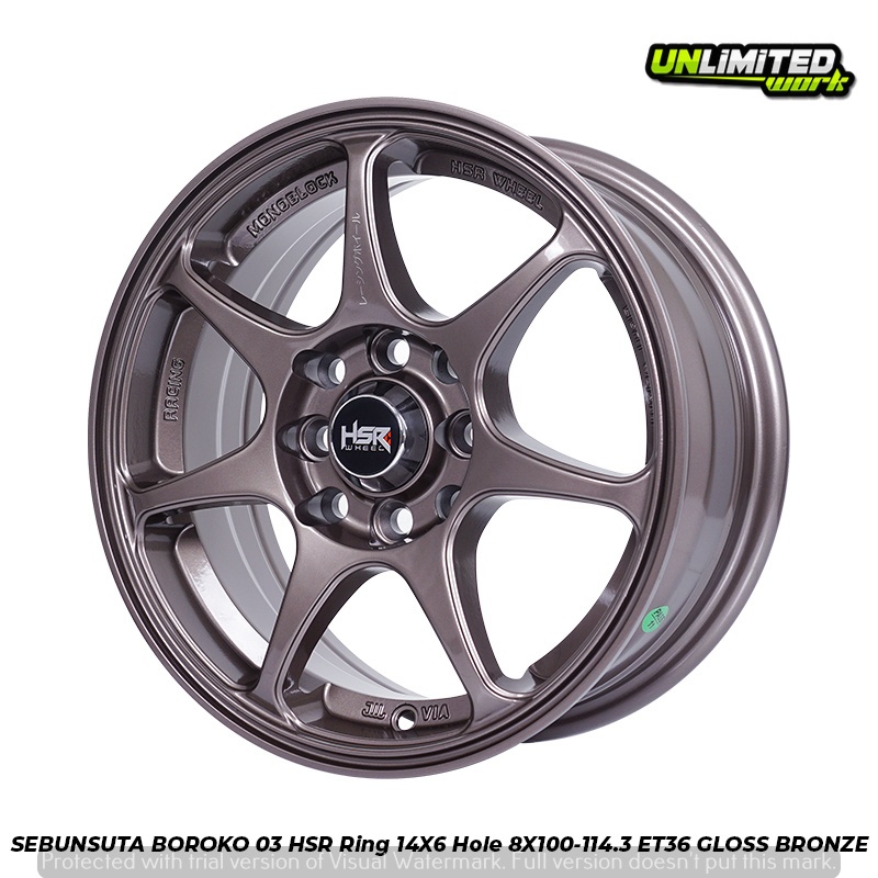 Velg Mobil HSR SEBUNSUTA Ring 14 Buat Calya Ayla Sigra Datsun Go R14 Original Murah