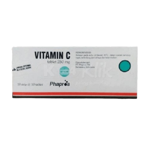 Vitamin C Phapros 250 mG 10 Tablet per Strip