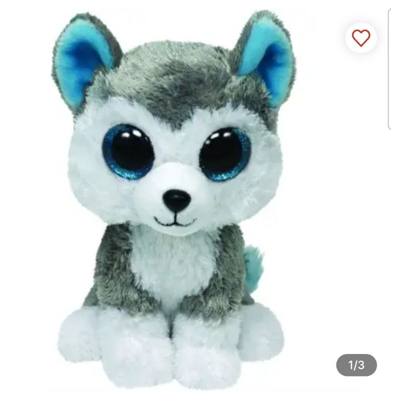 Ty Boneka Hewan Beanie Boos Slush Dog M