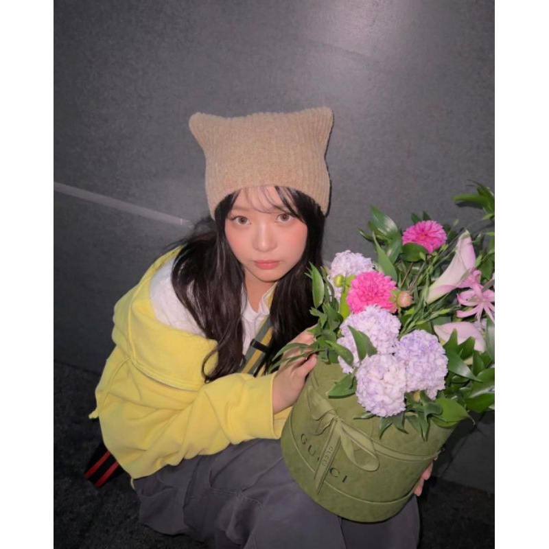 HANDMADE HANNI CAT BEANIE HAT/NEWJEANS HANNI BEANIE/NCT127/ESTETIK/KAWAI STYLE/SANRIO/CROCHET BUCKET
