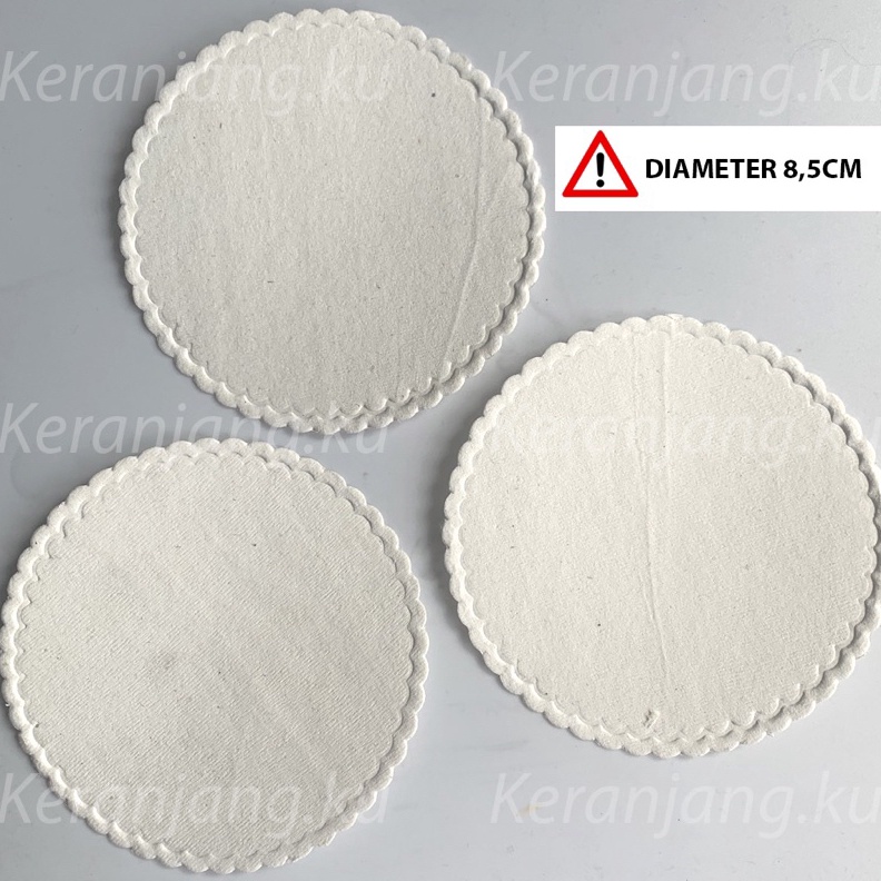ART F53S Coaster Kertas  Tatakan Gelas hotel Polos custom  1Set 5pcs