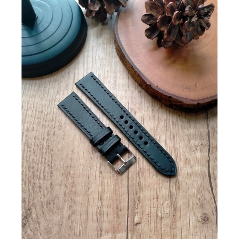 tali jam tangan kulit asli 22mm , leather watch strap 22mm