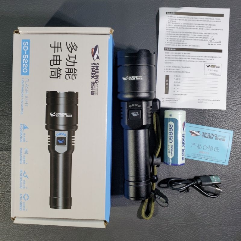 Senter Zoom Smiling Shark SD-5220