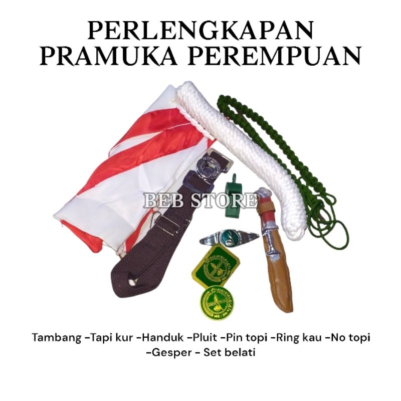 Perlengkapan Pramuka Sd Perempuan asesoris/atribut pramuka