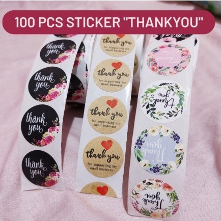 

TERMURAH Stiker terima kasih / thank you 500pc